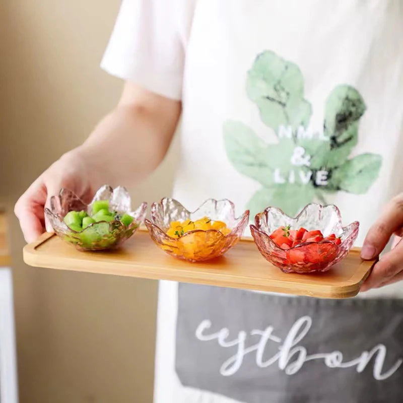 Nordic Gold Inlay Glass Sauce Dish